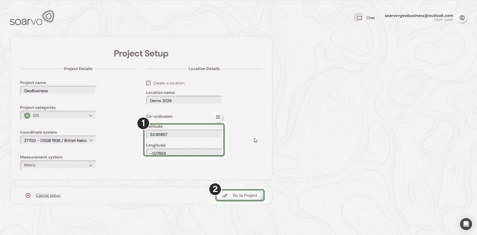 Step 6: Go to the project