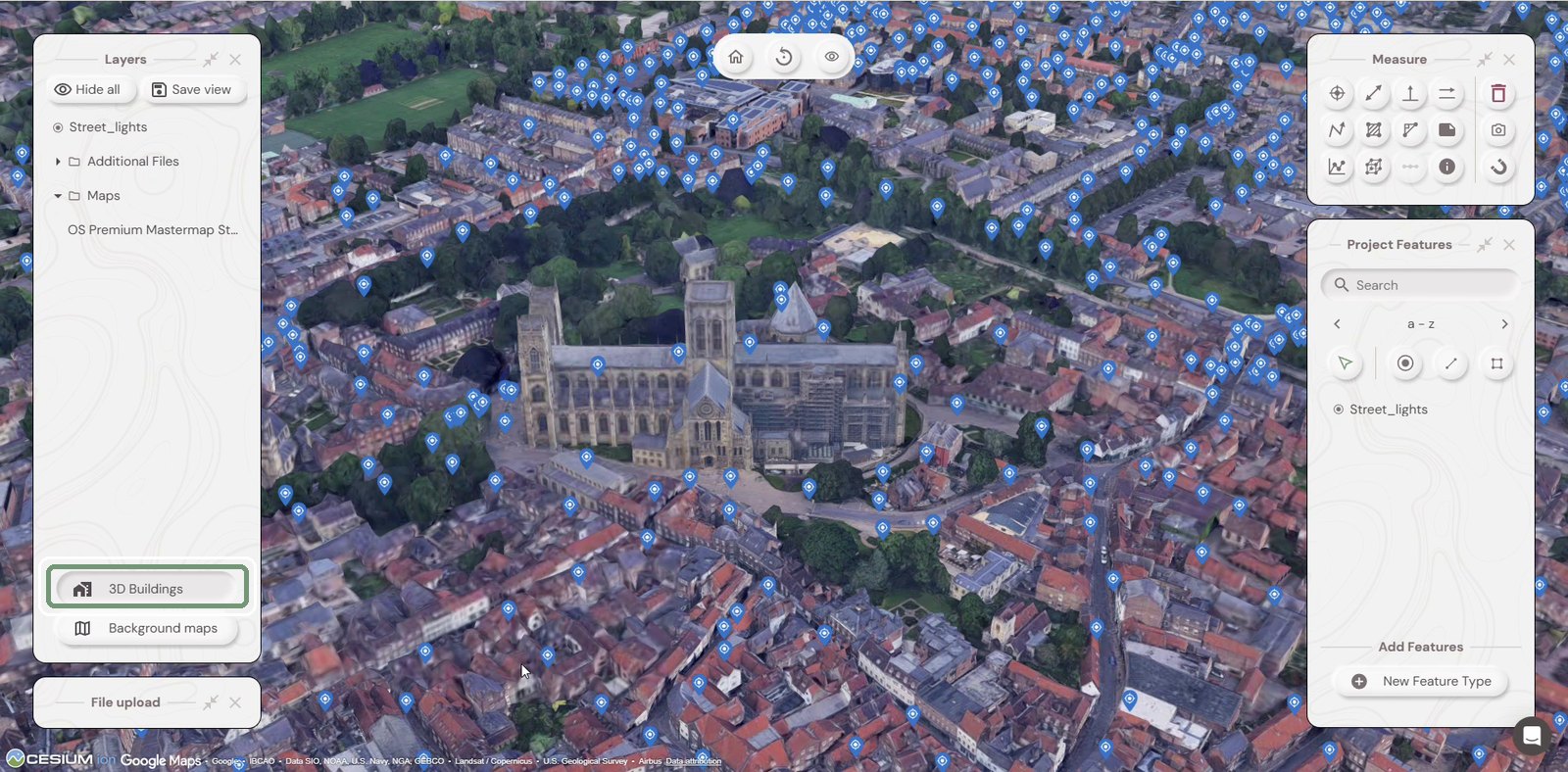 Step 13: Turn on 3D buildings