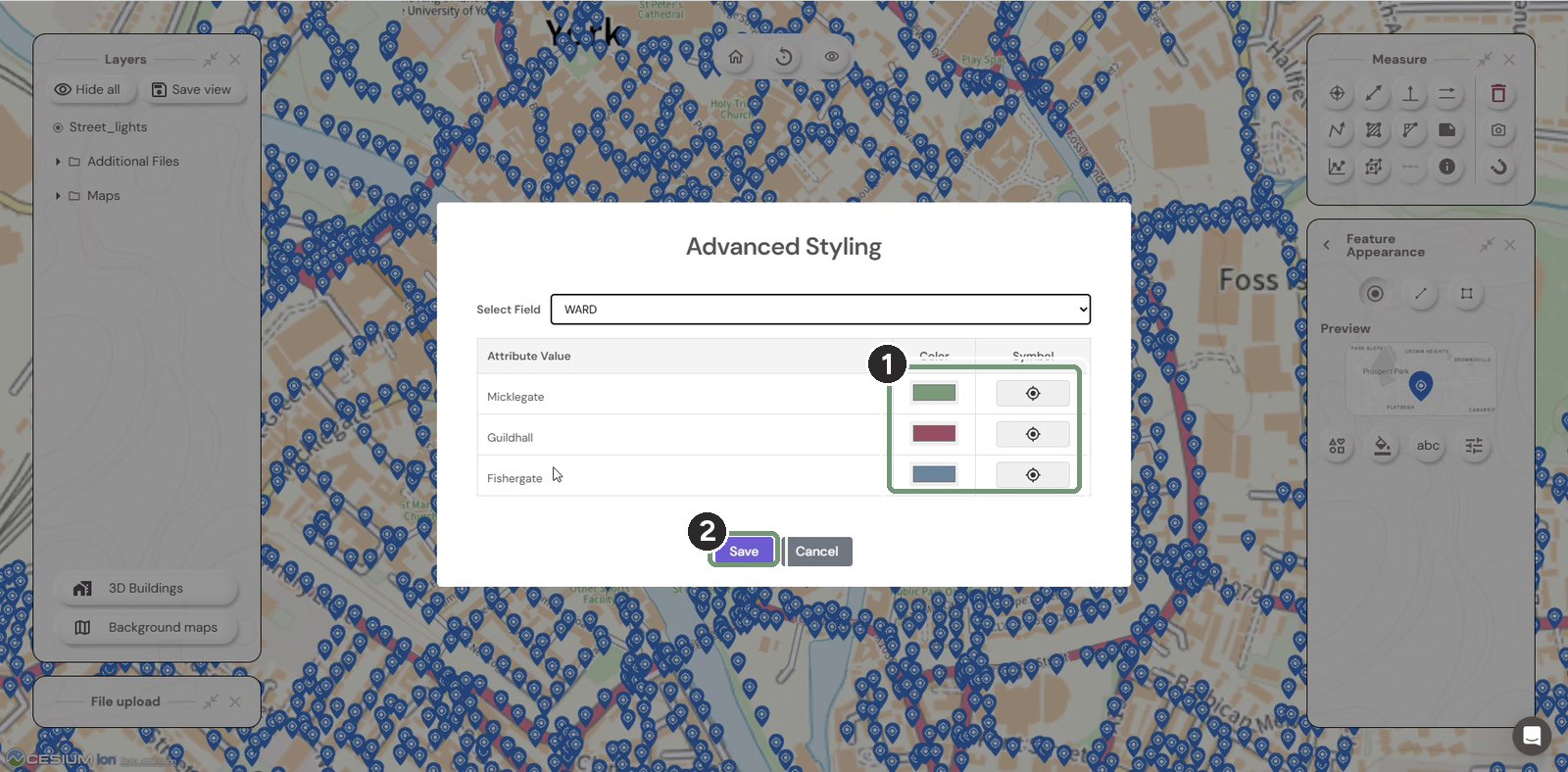 Step 6: Pick colours and symbols