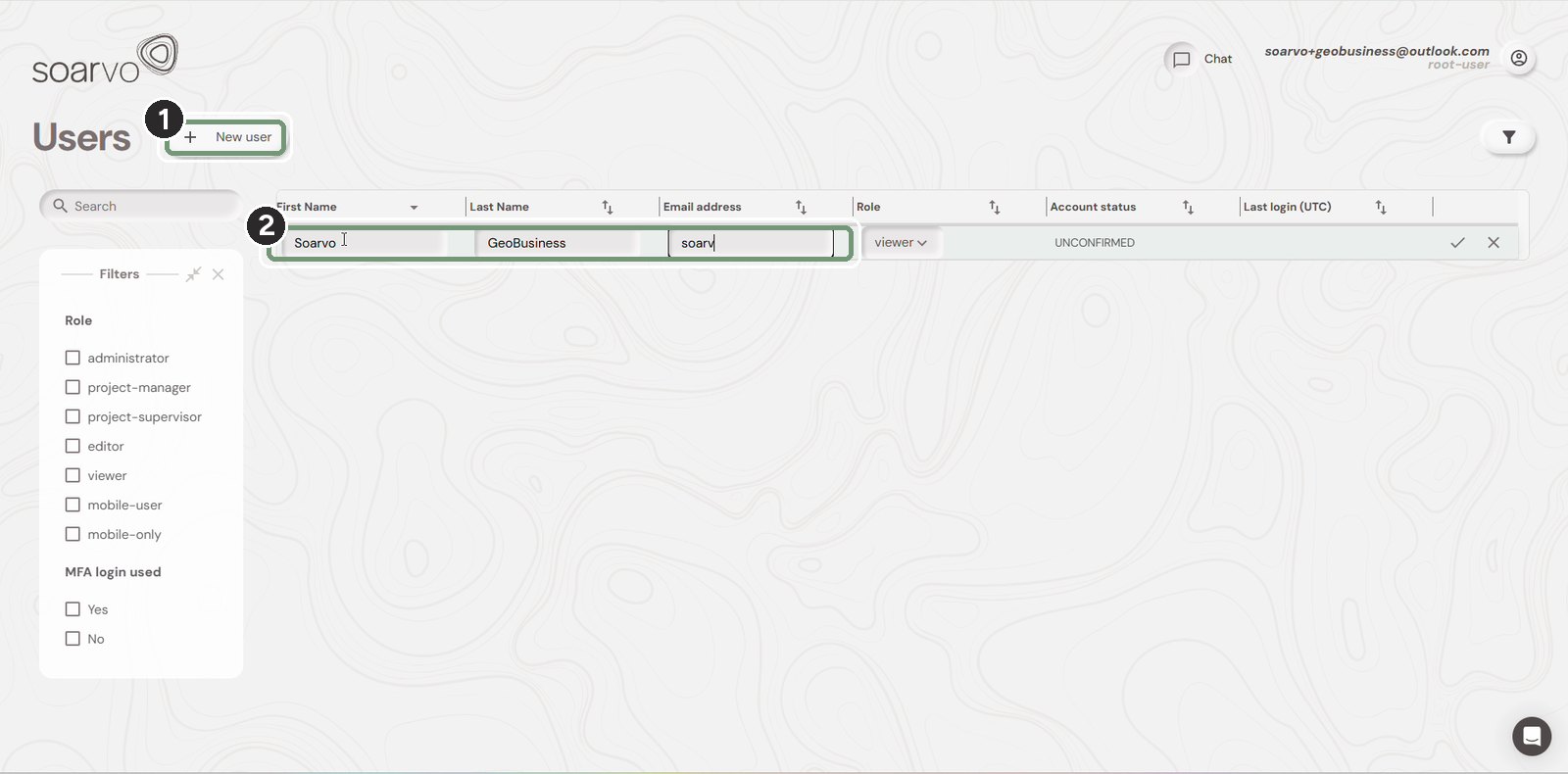 Step 2: Add a new user