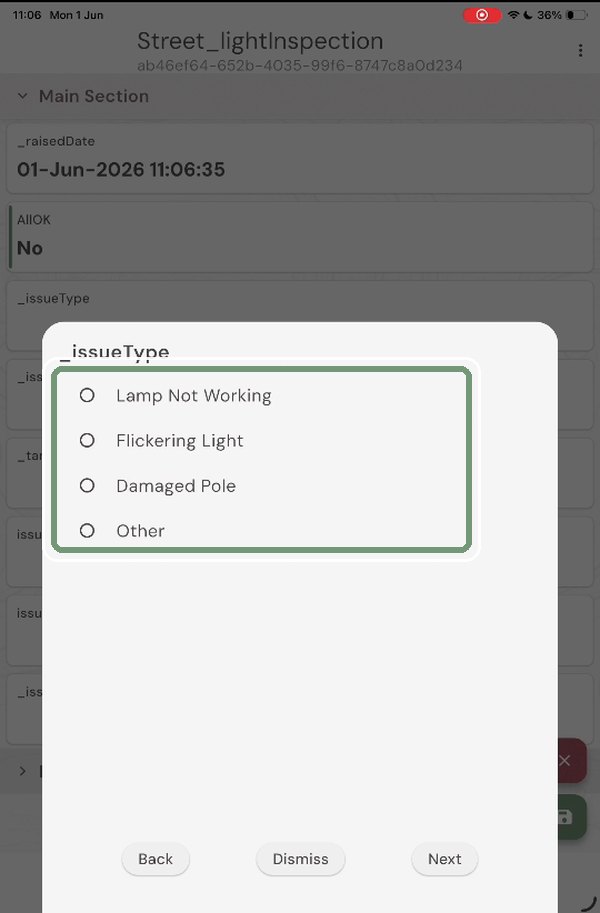 Step 6: Choose the issue type